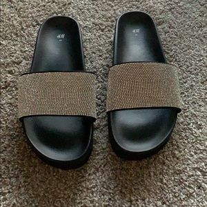 Never Been Worn Bling Slides!